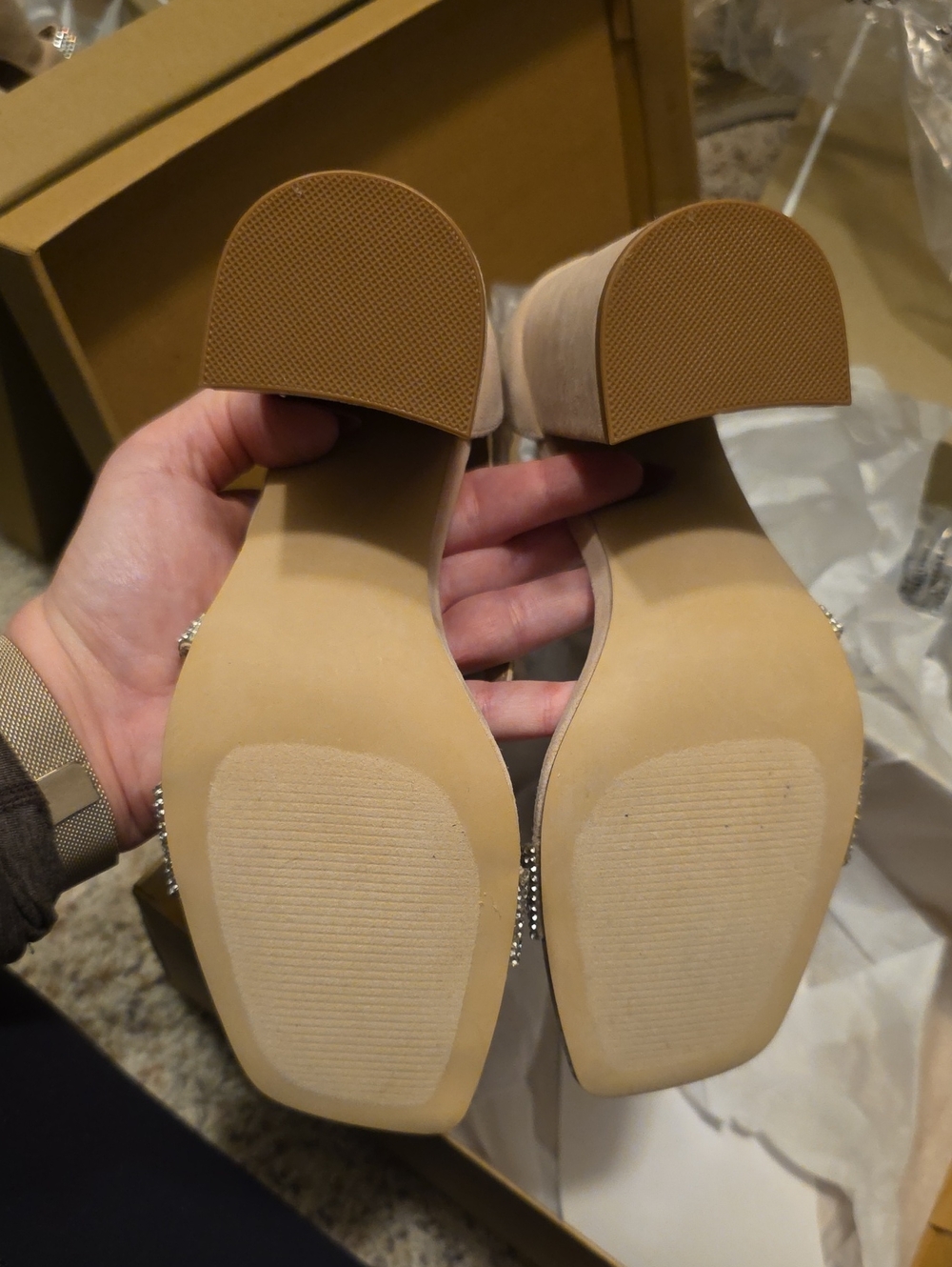 Steve Madden Varali Nude Heel - Picture 3 of 4